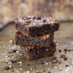 A stack of Gluten Free brownies