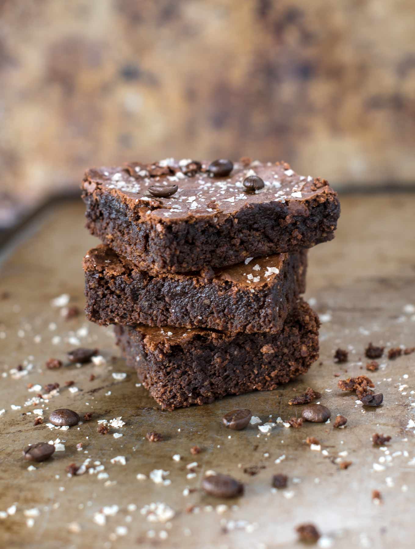 A stack of Gluten Free brownies