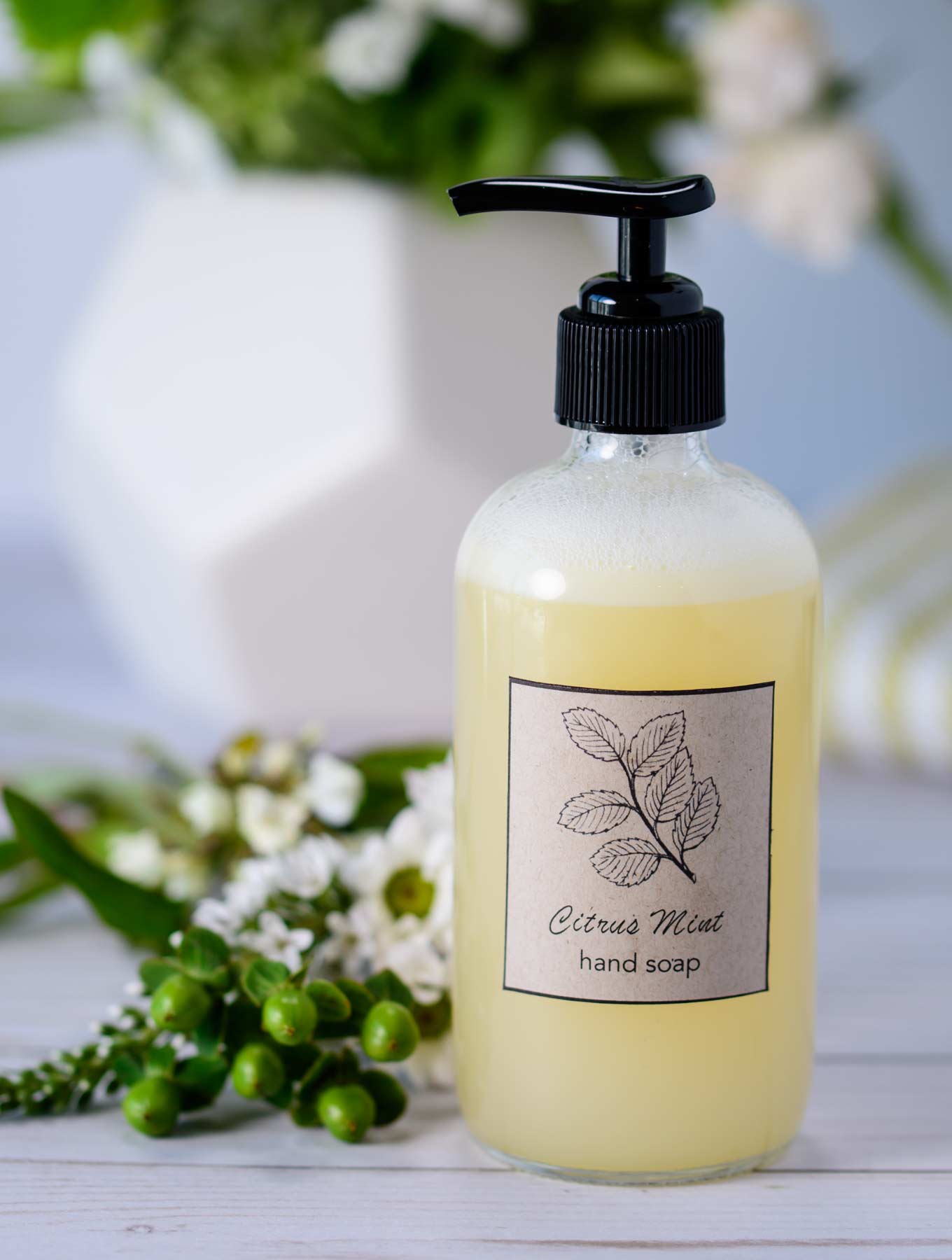 DIY Citrus Mint Hand Soap