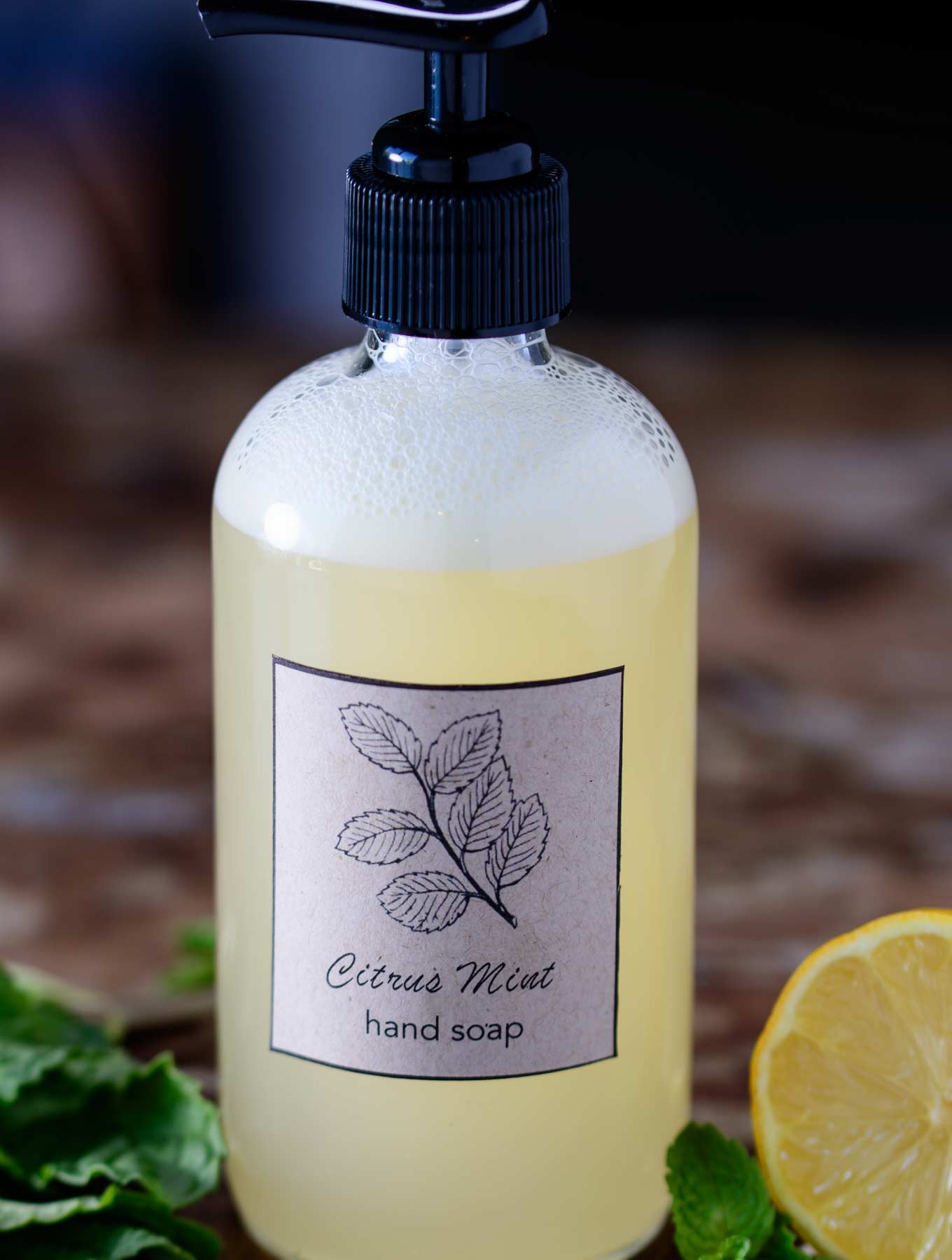 DIY Citrus Mint Hand Soap