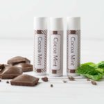 Three tubes of home made cocoa mint lip balm