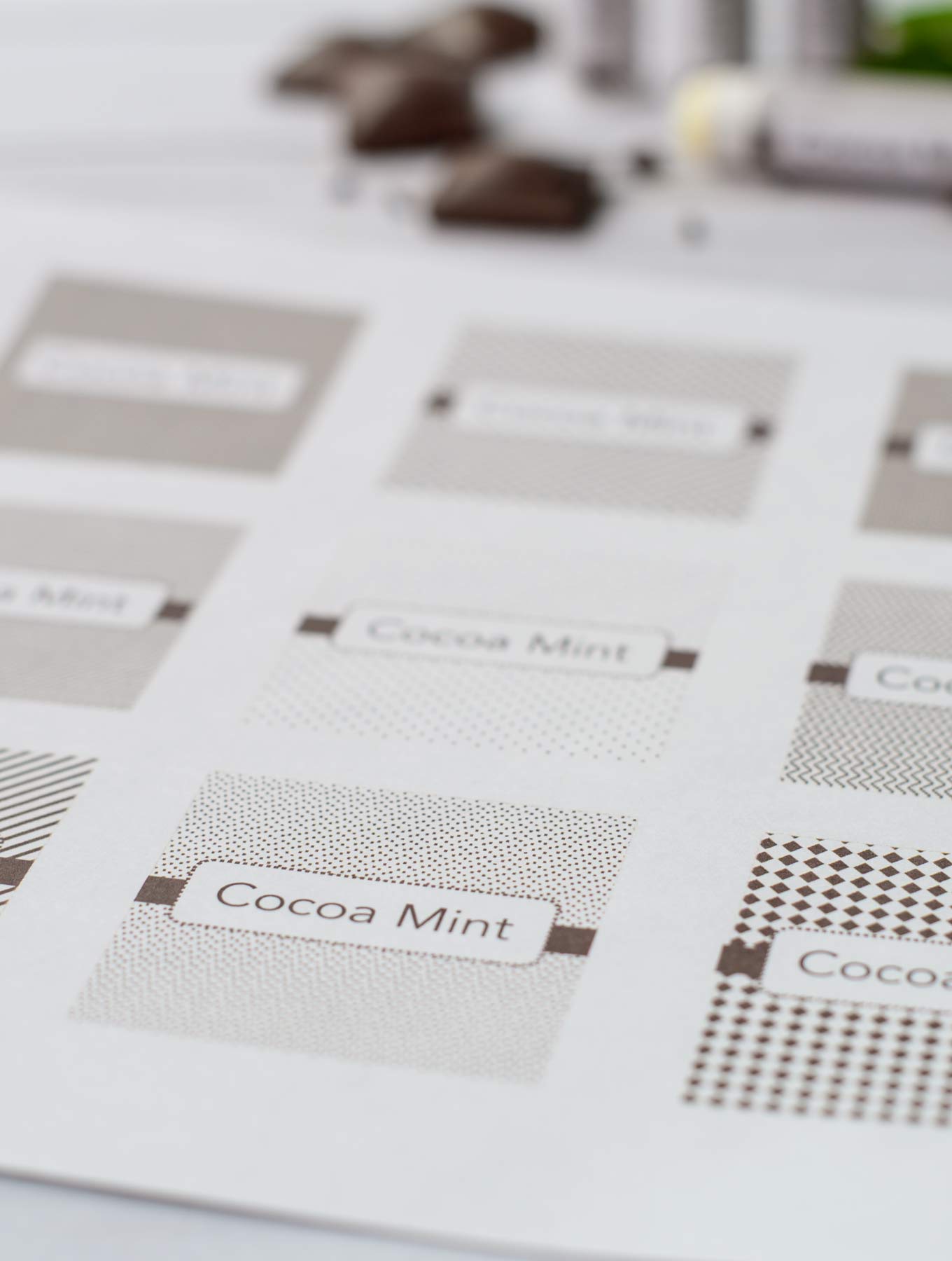 DIY Cocoa Mint Lip Balm Labels
