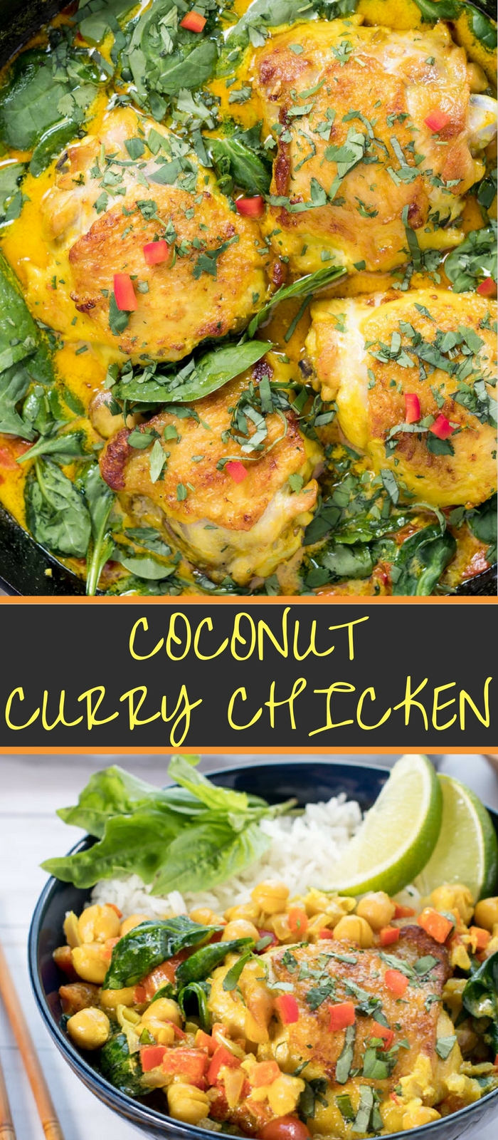 Coconut Curry Chicken with rice
