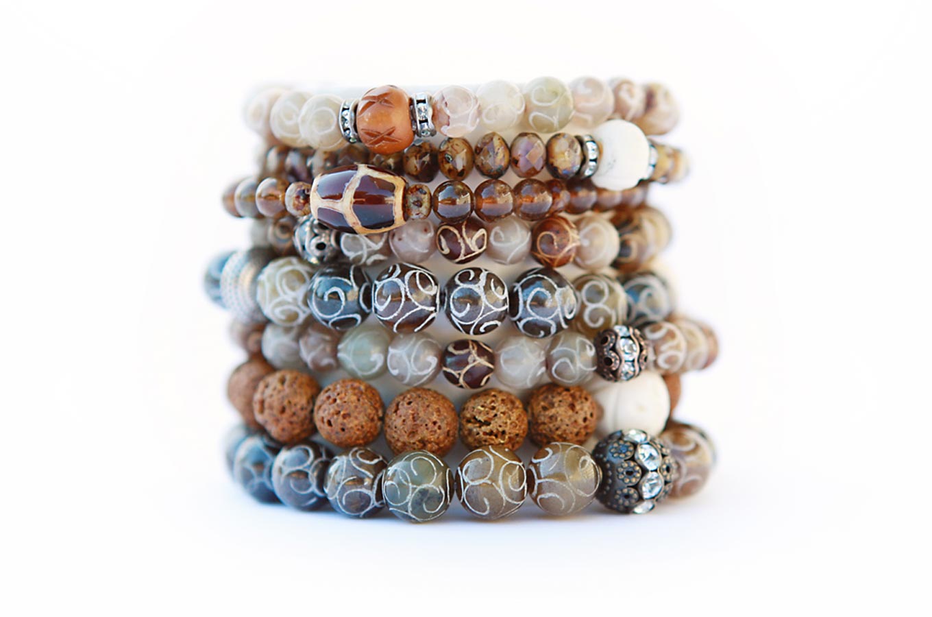 DIY Essential Oil Diffuser Bracelet Stack