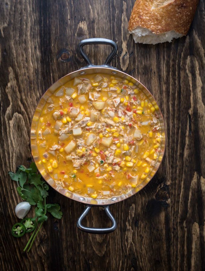 Pot of Southwest Corn Chowder