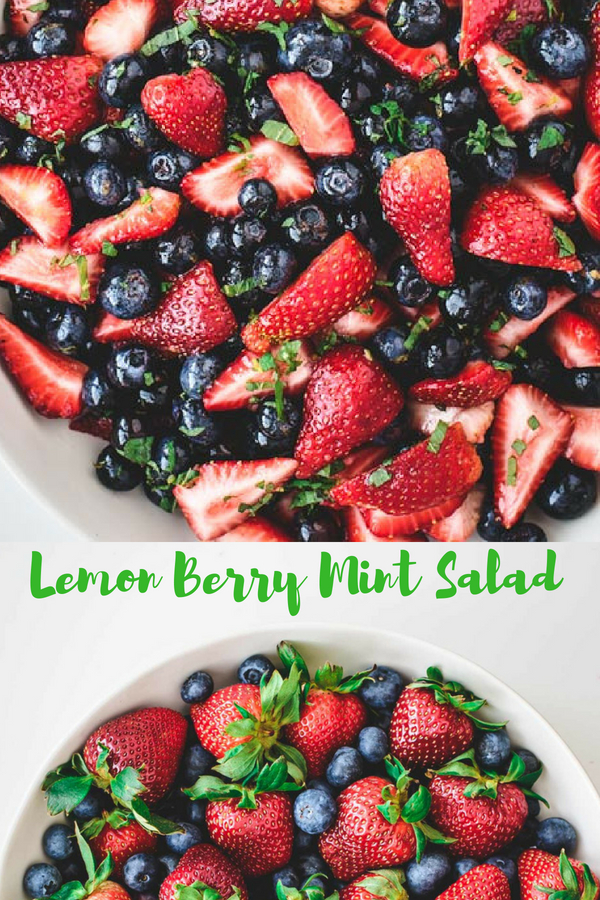 Lemon Berry Mint Salad