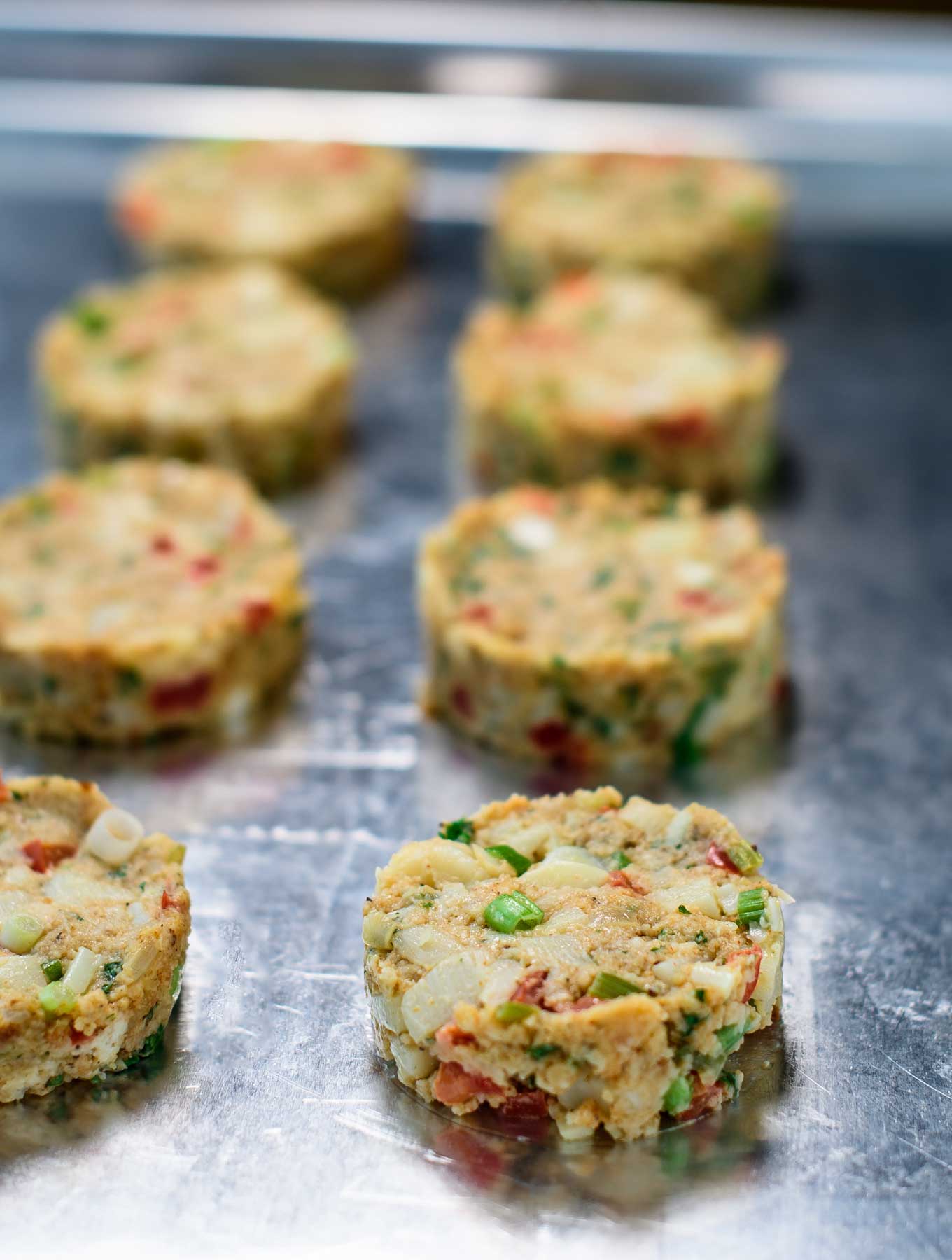 Tray of Faux Crab Cakes