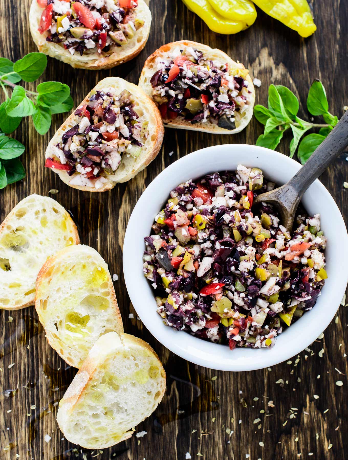 Olive Salsa with bread