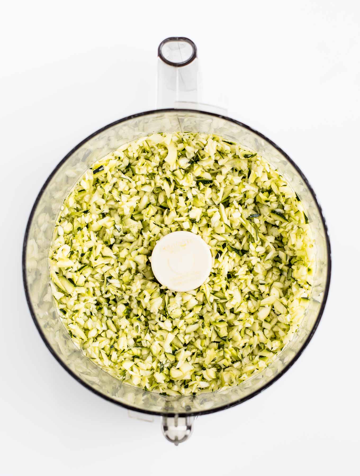 Food Processor with Riced Zucchini