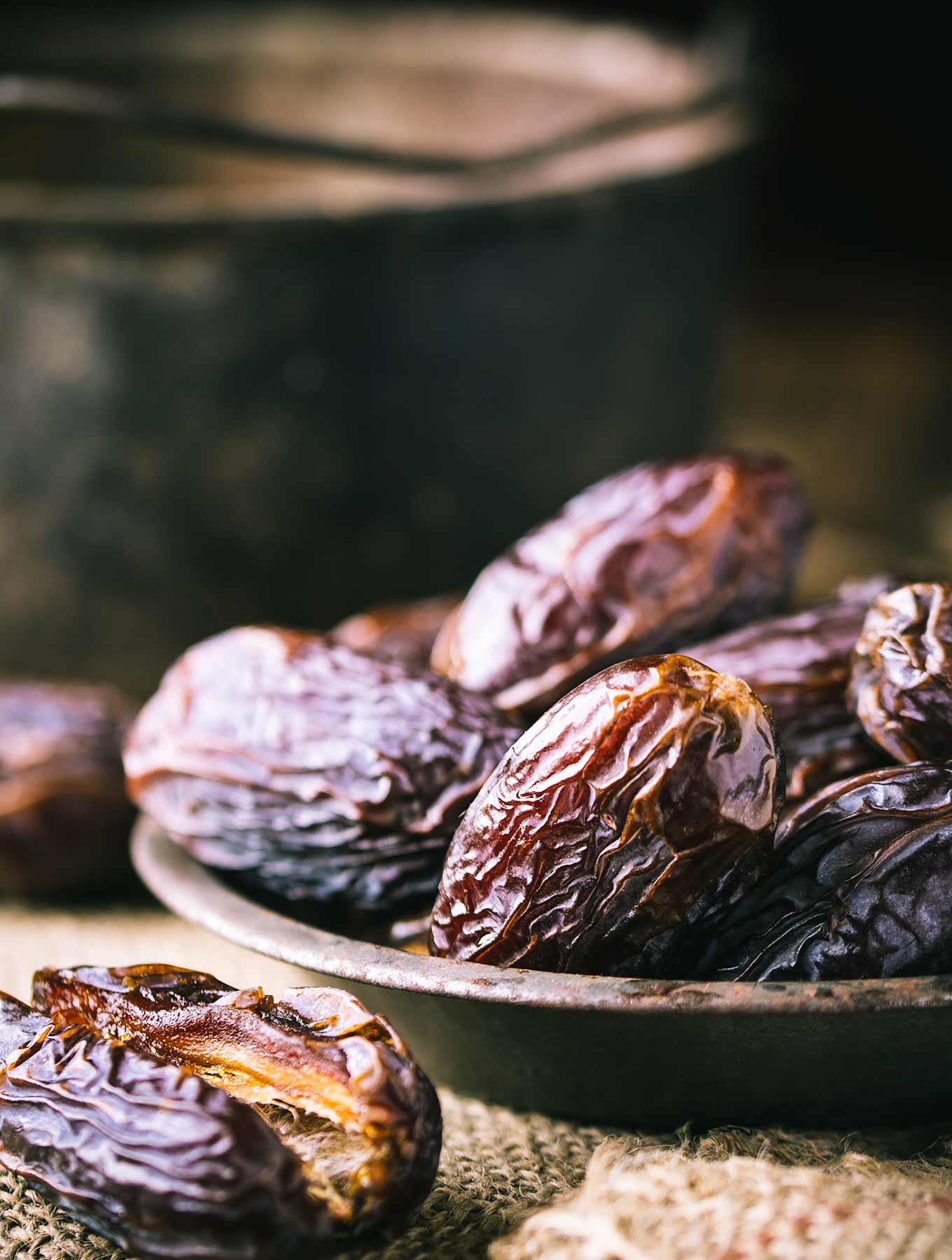 Bowl of Mejool Dates