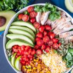 Tex Mex Chicken Salad with Cilantro Lime Dressing