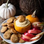 pumpkin cream cheese dip with apples