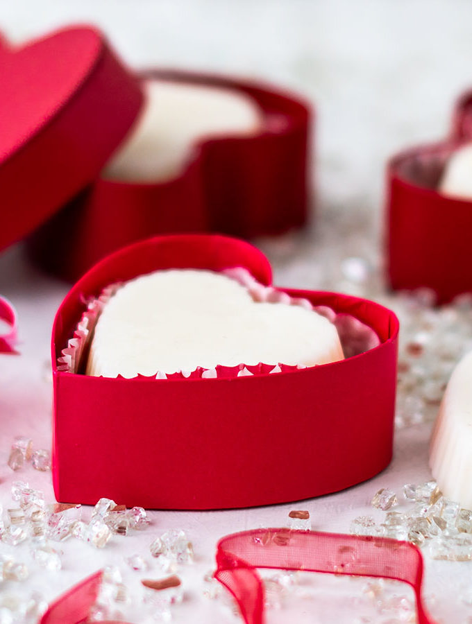 Heart shaped lotion bars