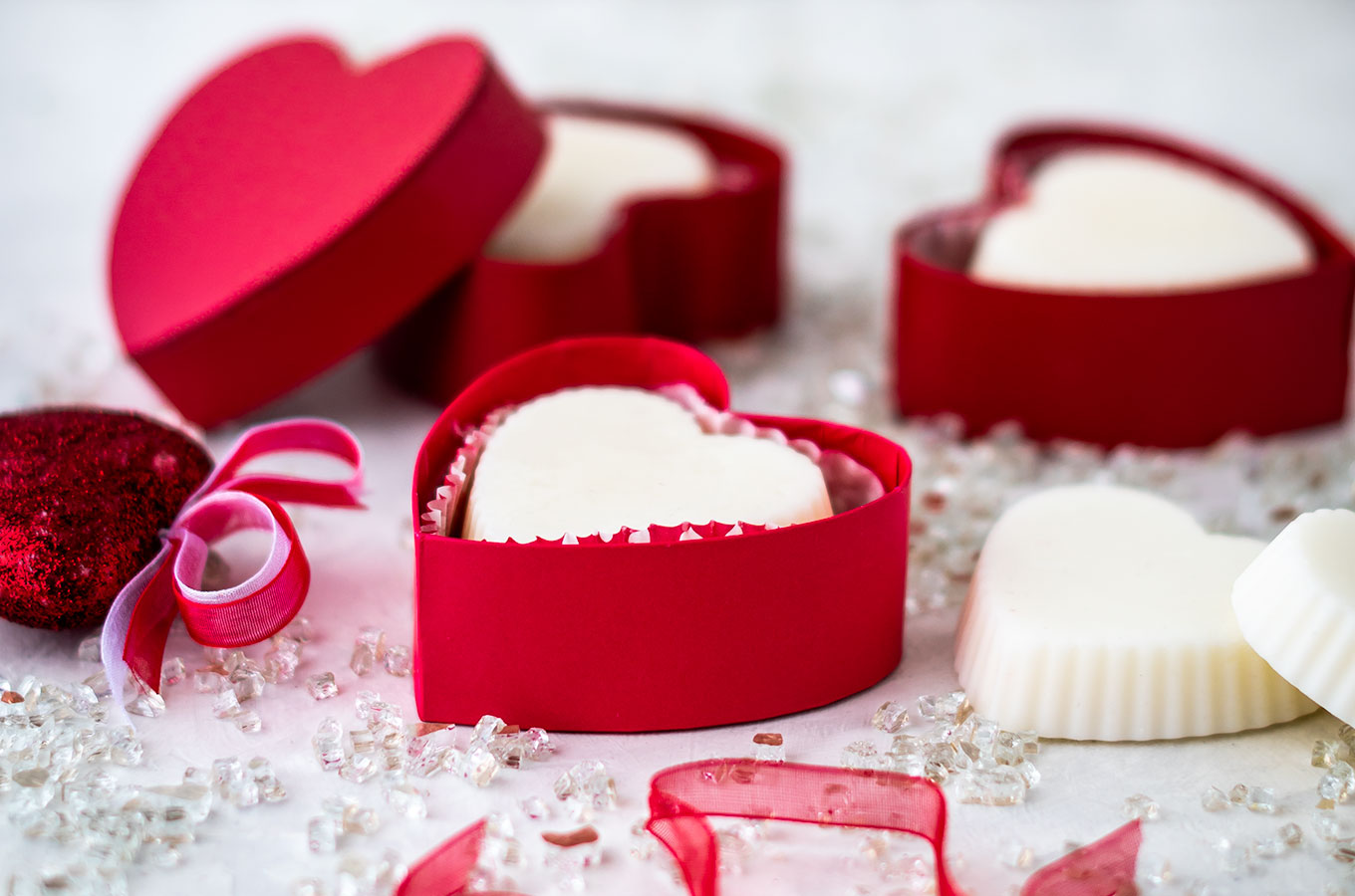 Heart shaped lotion bars