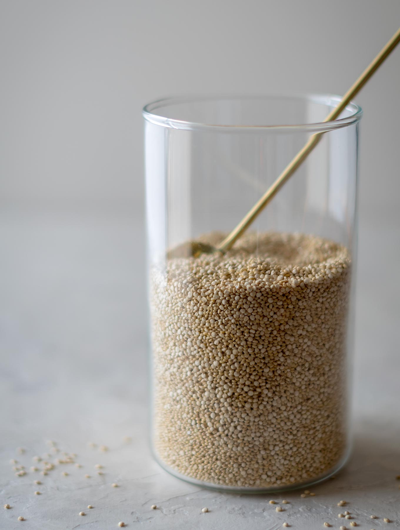 Jar of quinoa