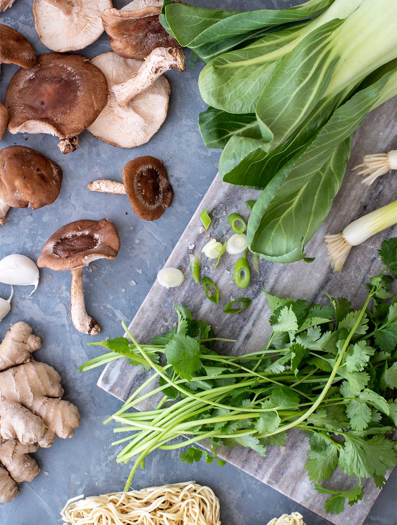 Ingredients for ramen